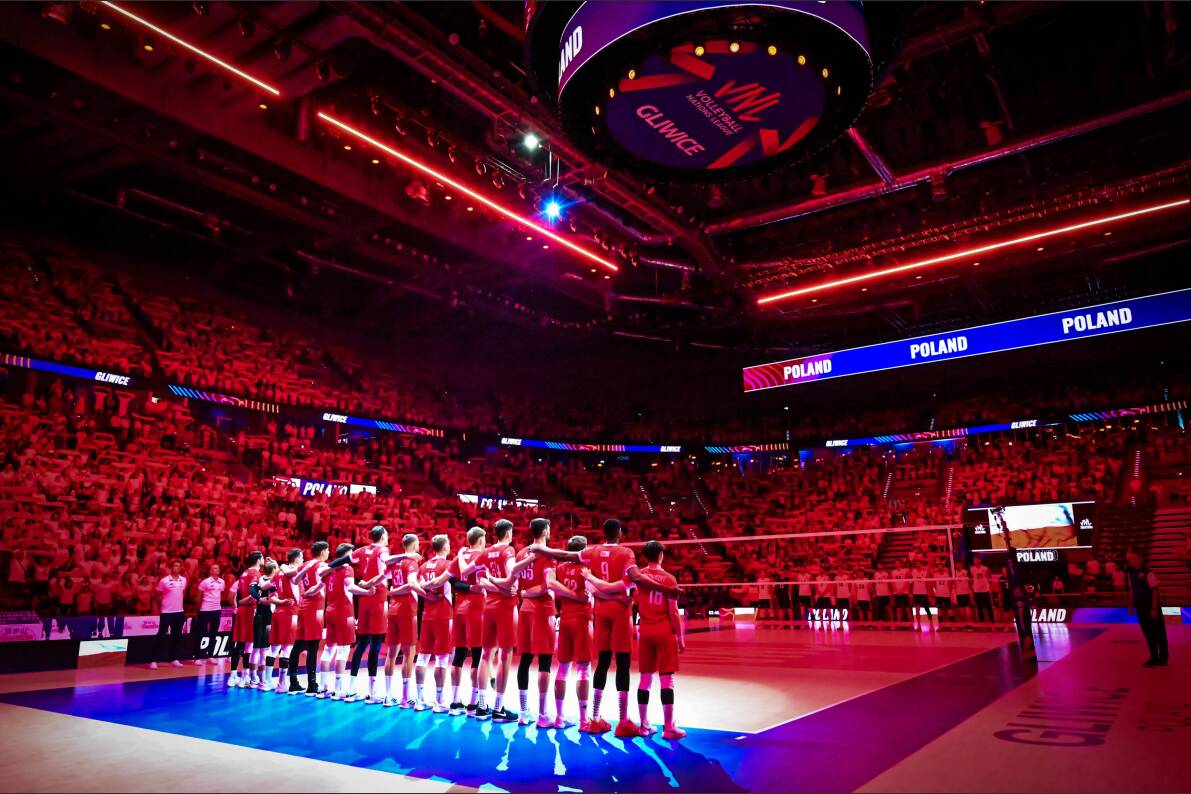 Turniej VNL trwa nadal. Dziś w Gliwicach biało-czerwoni zaliczyli udany występ w meczu z reprezentacją Niemiec [ZDJĘCIA]